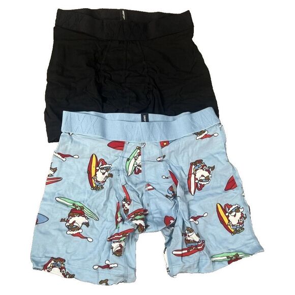 SAXX SXPP2W-SUK-960 Men’s Sz M Blue 2-Pk DropTemp Cooling Cotton Boxer Briefs - Picture 7 of 7